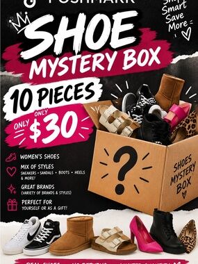 Mystery Box Women's Shoes - Pink, Black, Brown, White, Leopard (Mixed Styles)